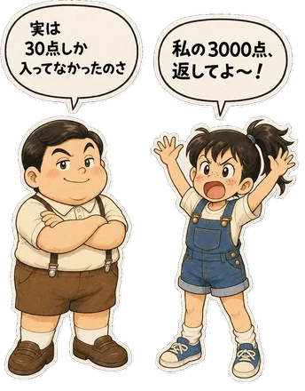 ファミコン大図鑑オリジナルキャラクターの掛け合い（オチ）